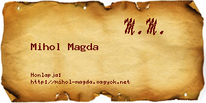 Mihol Magda névjegykártya